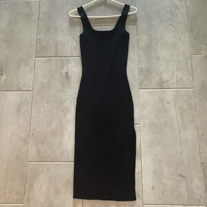 Miou Muse Black body con midi Dress